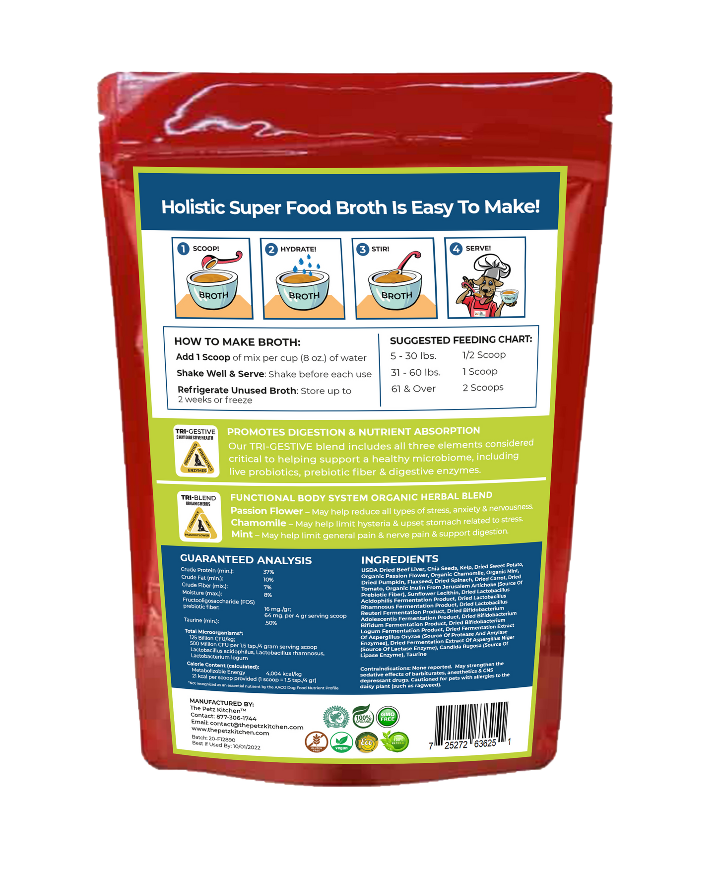 Super Food Broth Stress & Anxiety Support For Dogs & Cats