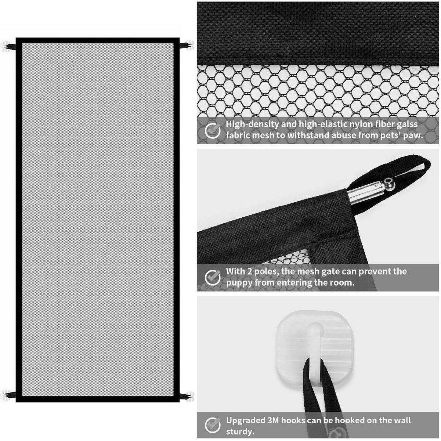 Dog Safety Mesh Gate