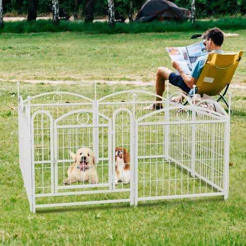 Dog Playpen Indoor-Outdoor 24-Inch