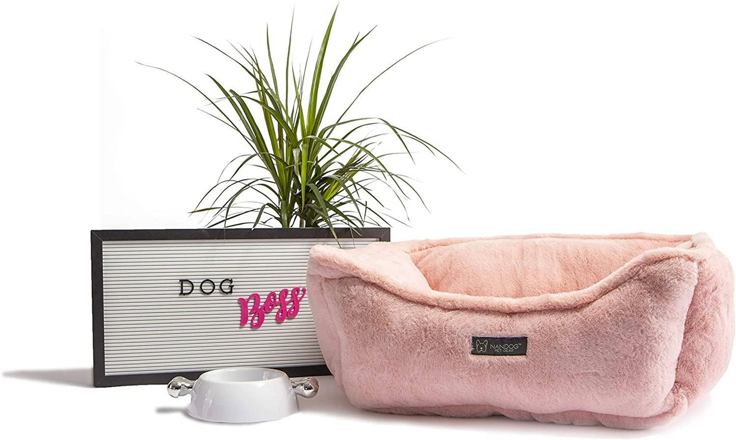 NANDOG Cloud Reversible Bed - PINK
