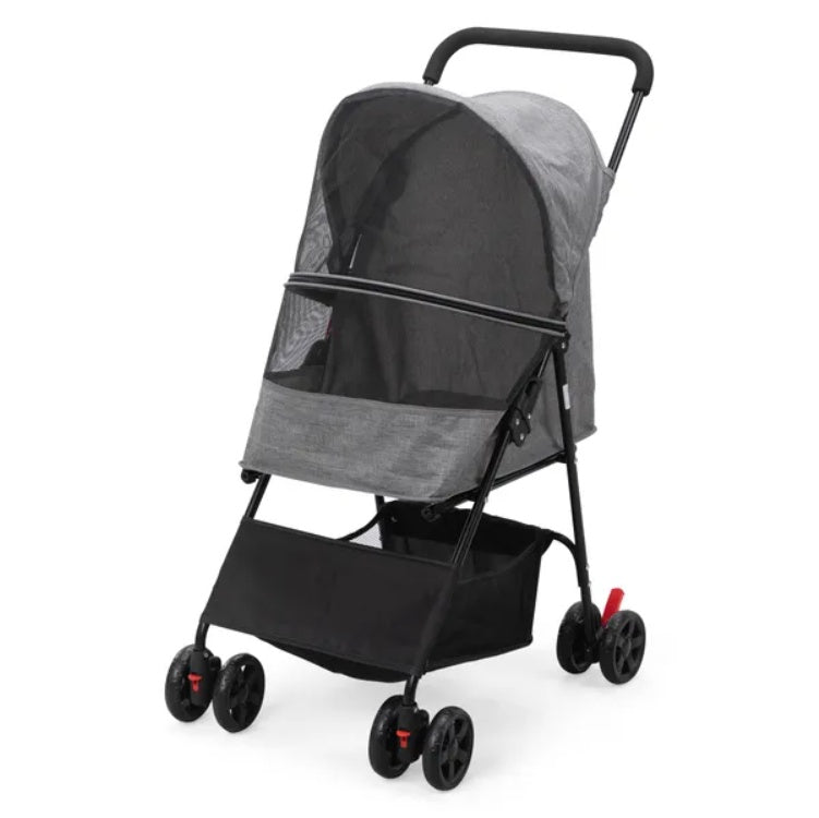 Foldable Pet Stroller for Small Dogs and Cats