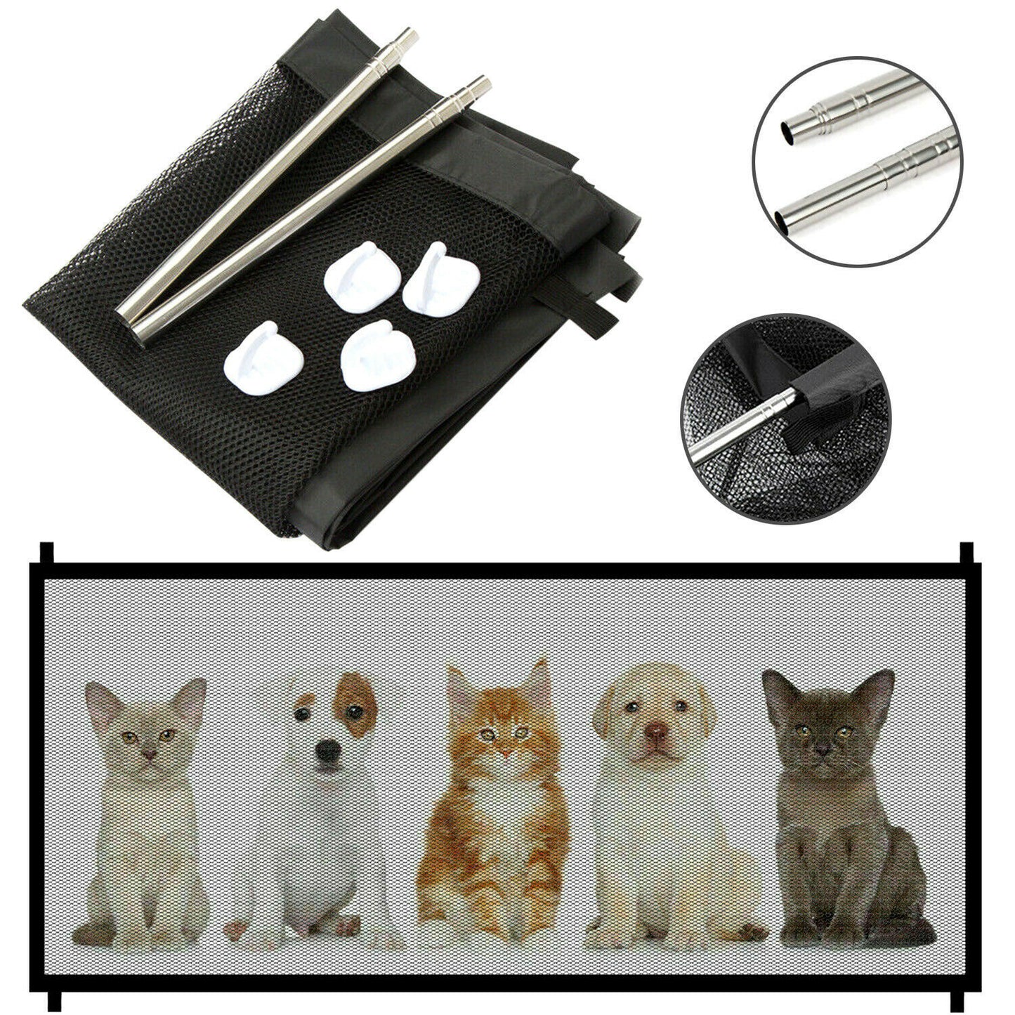 Dog Safety Mesh Gate