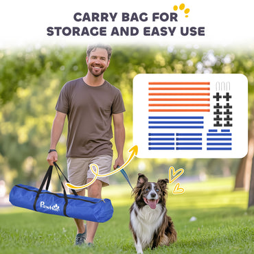 Dog Agility Training Equipment with Carry Bag