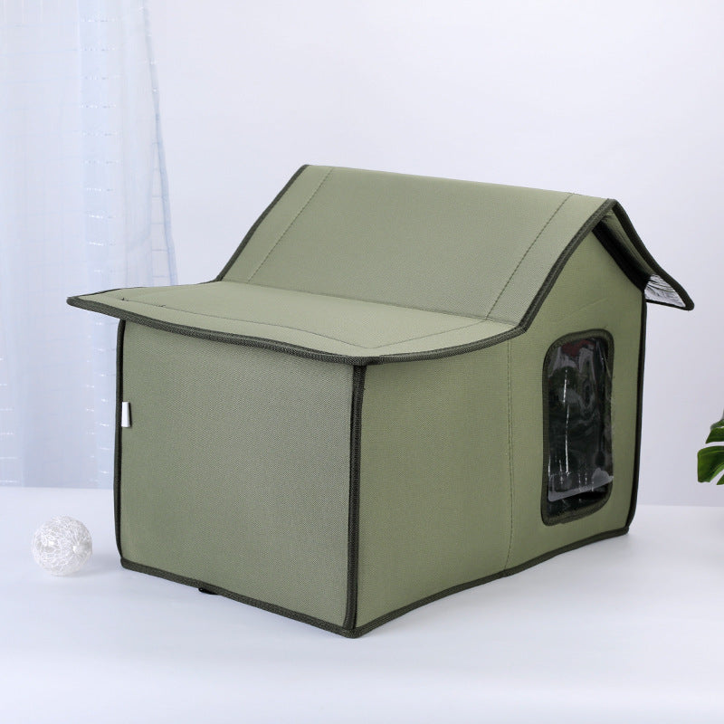 Rainproof And Windproof Portable Outdoor Cat Hutch