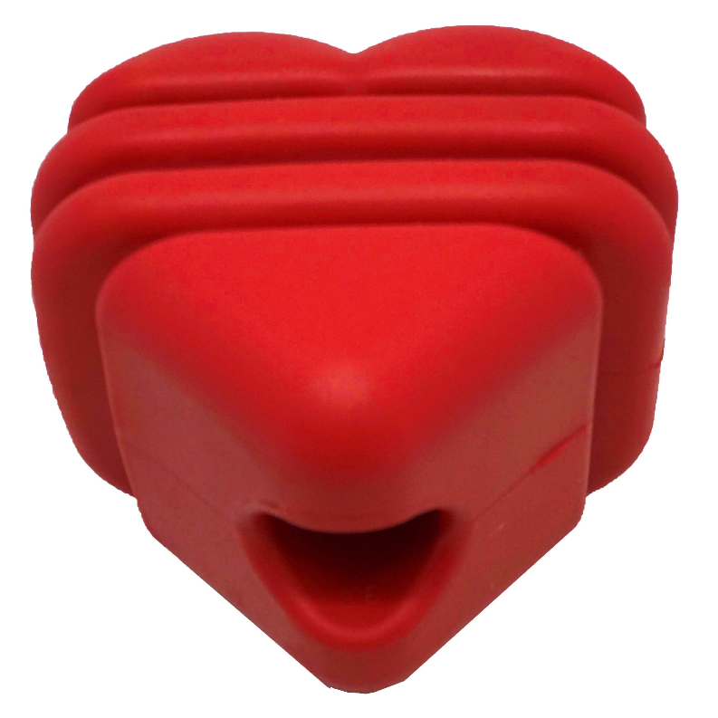 Heart on a String Ultra-Durable Durable Rubber Chew Toy