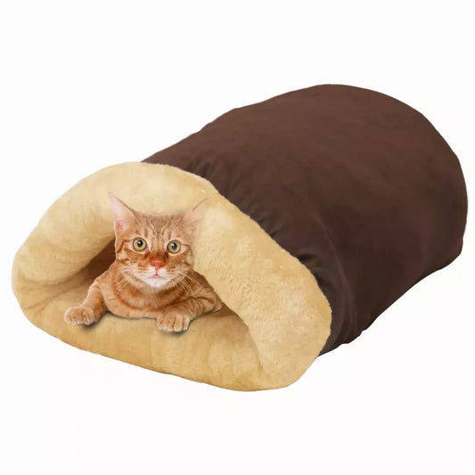 GOOPAWS 4 in 1 Self Warming Burrow Pet Bed