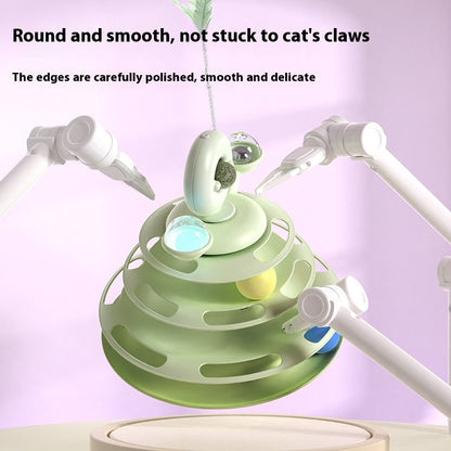 4-Level Cat Interactive Toy Tower