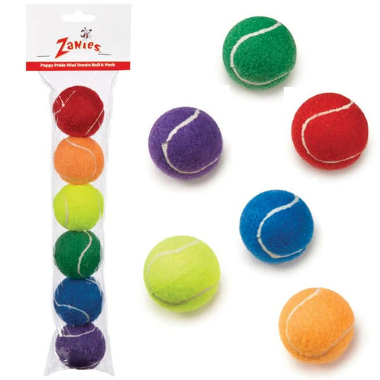 Puppy Pride Mini Tennis Ball 6Pk