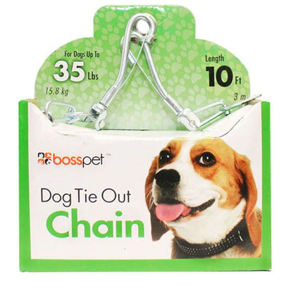 Twist Chain with Swivel Snap Tie Out Chain