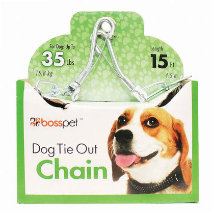 Twist Chain with Swivel Snap Tie Out Chain