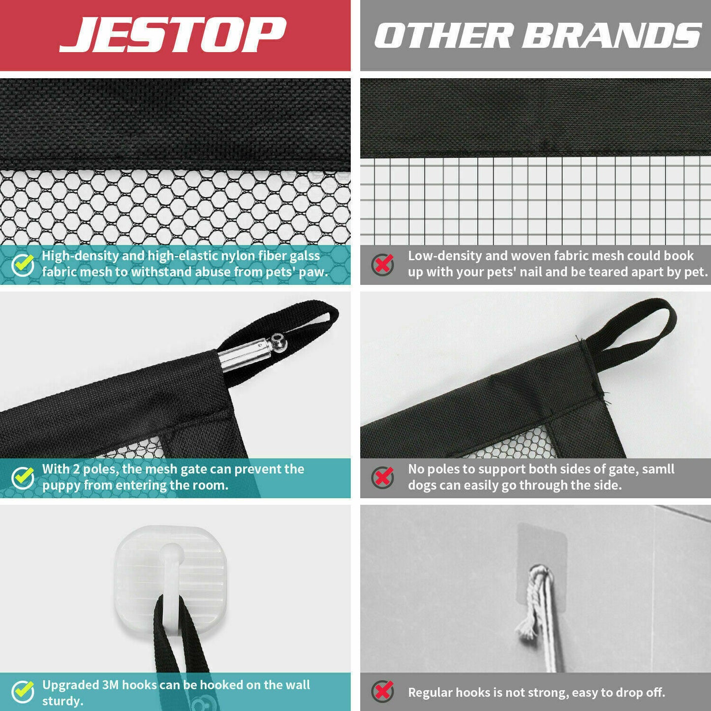 Dog Safety Mesh Gate