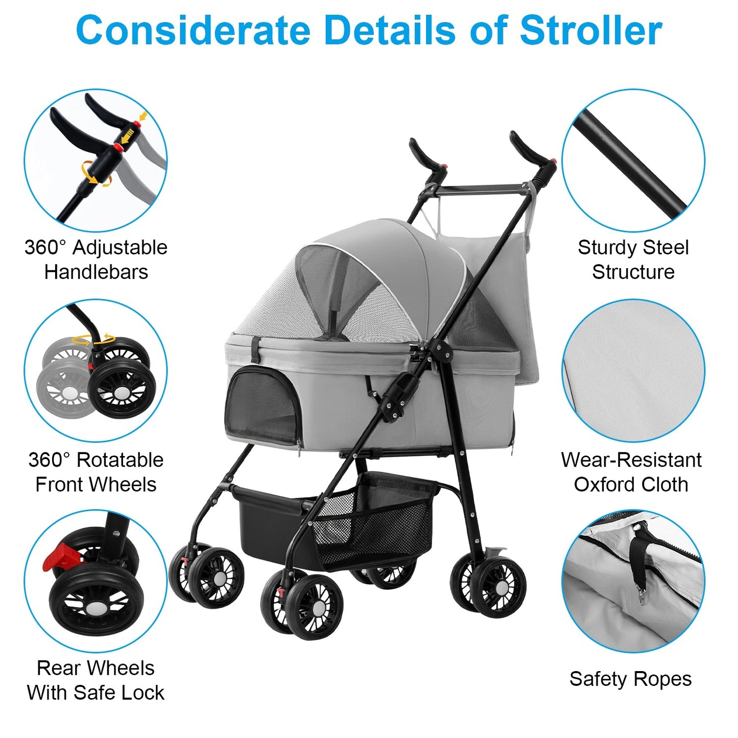 Foldable Pet Stroller