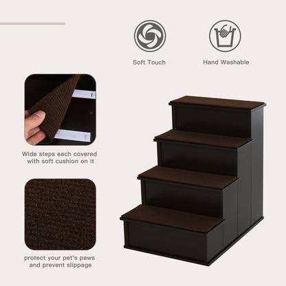 Pet Stairs For Bed or Couch - Dark Brown
