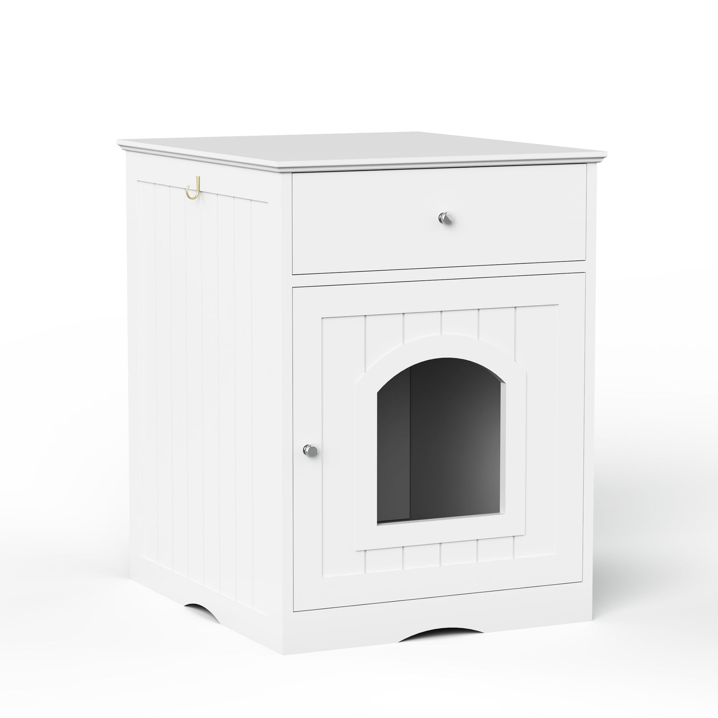 Wooden Pet Litter Box With Drawers