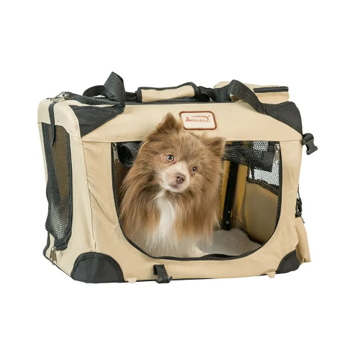 Armarkat Folding Soft Dog Crate Pet Travel Carrier