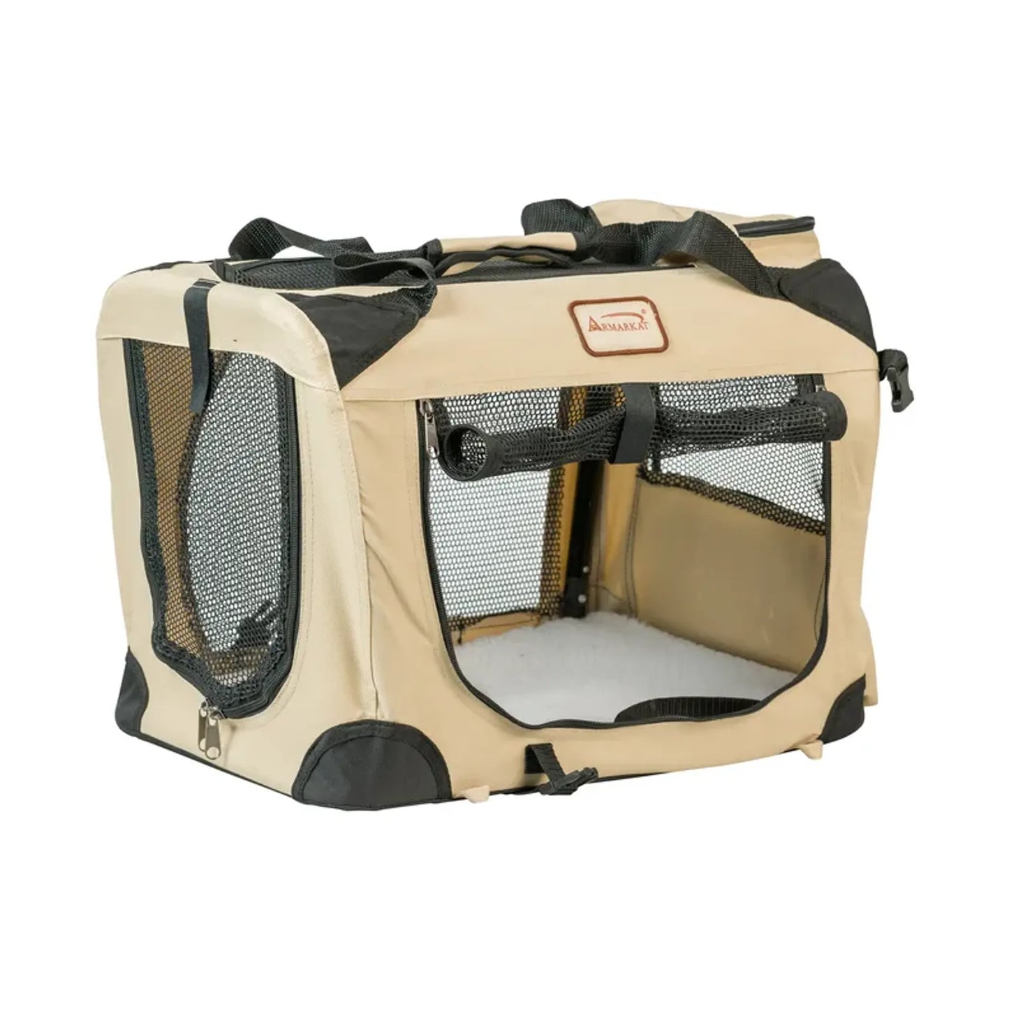 Armarkat Folding Soft Dog Crate Pet Travel Carrier