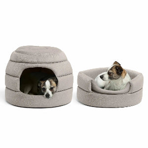 Best Friends by Sheri 2-in-1 Honeycomb Pet Hut Cuddler Bed