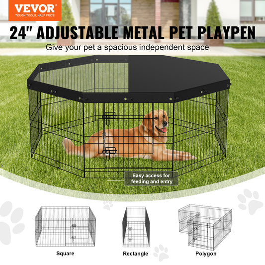 VEVOR Dog Playpen - Indoor/Outdoor