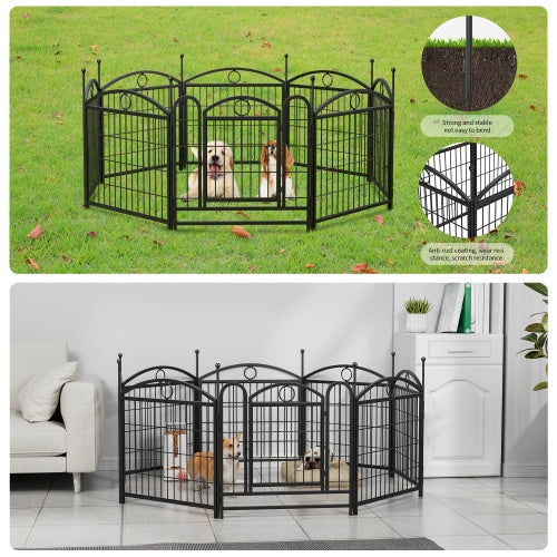Black Playpen - 8-24" Panels - Indoor/Outdoor