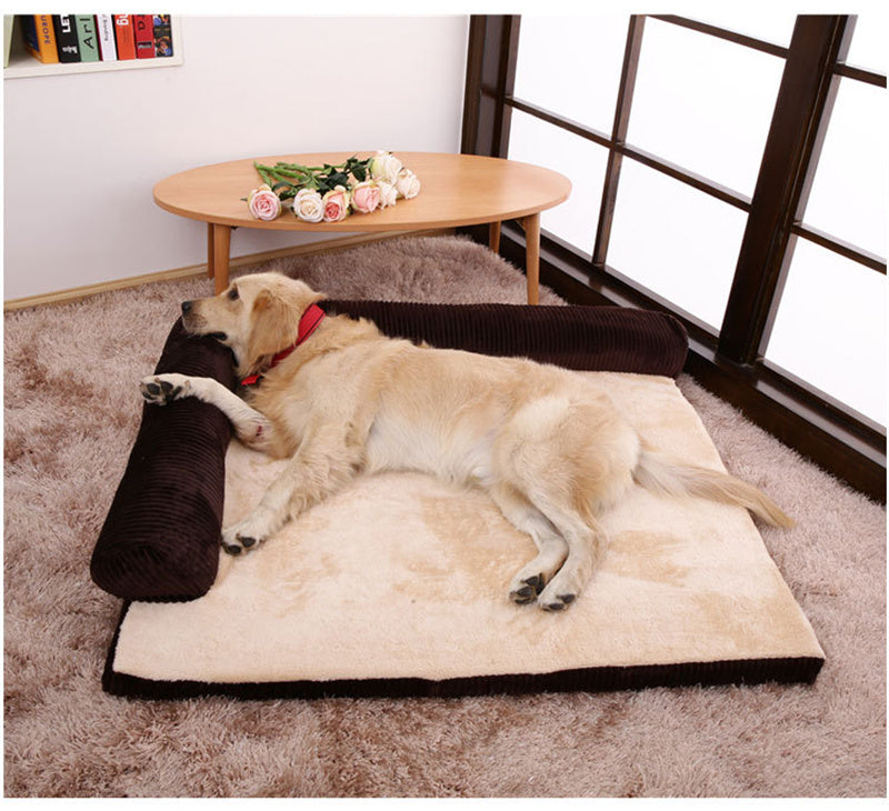 Pet Dog Bed - Bilateral with 3 sides