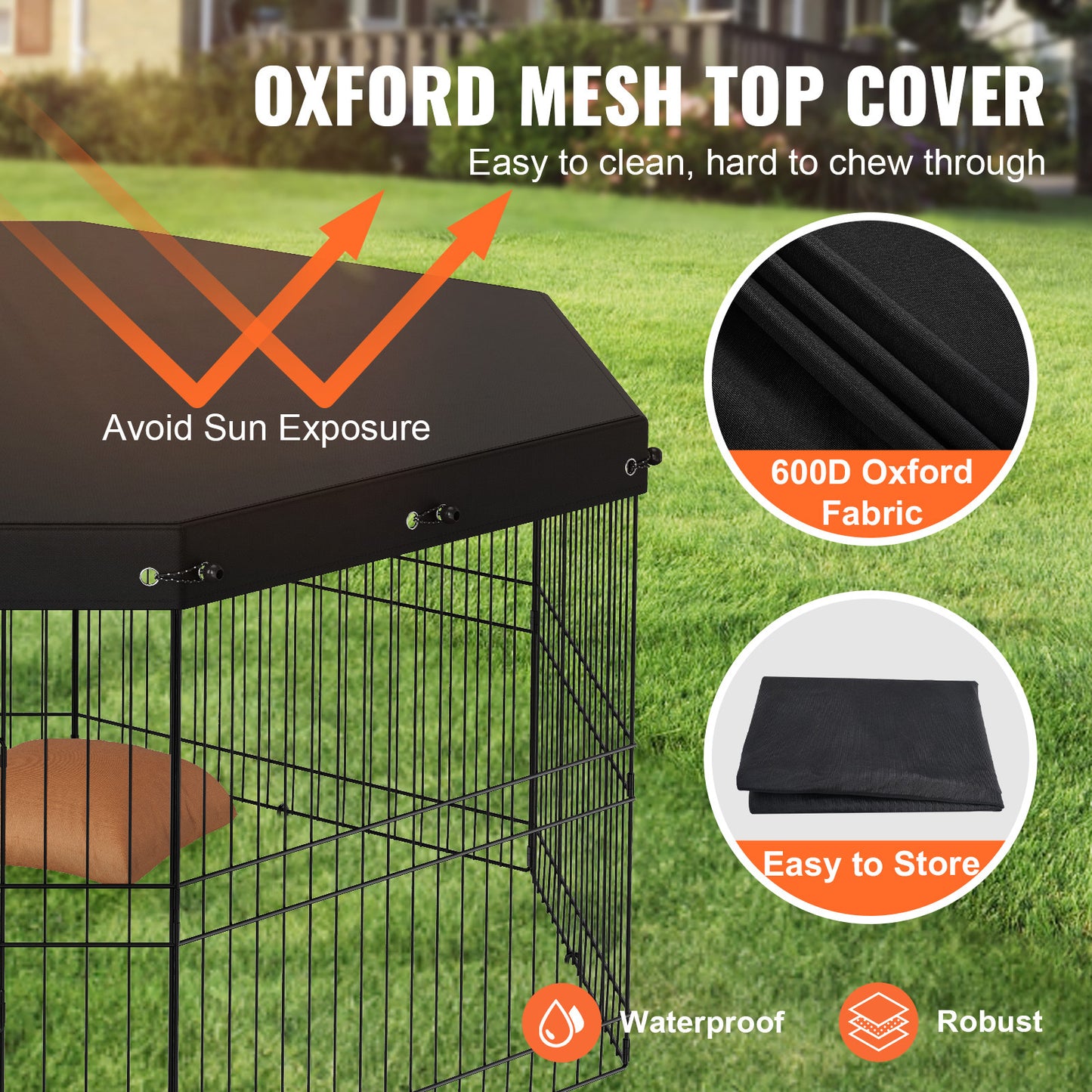 VEVOR Dog Playpen - Indoor/Outdoor