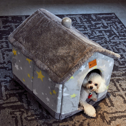 Foldable Pet Bed Kennel House