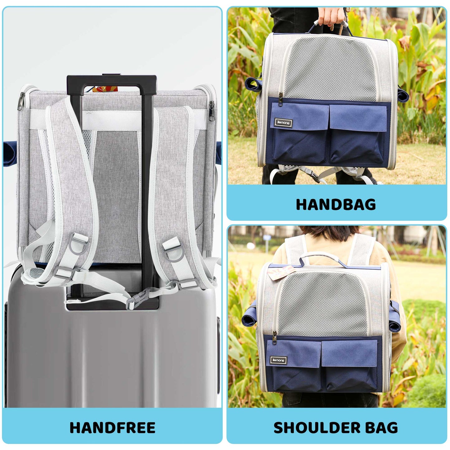 Foldable Soft Pet Carrier For Dogs And Cats