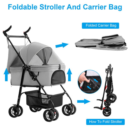 Foldable Pet Stroller