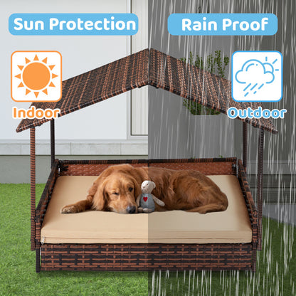 Herringbone Rattan Cat And Dog House