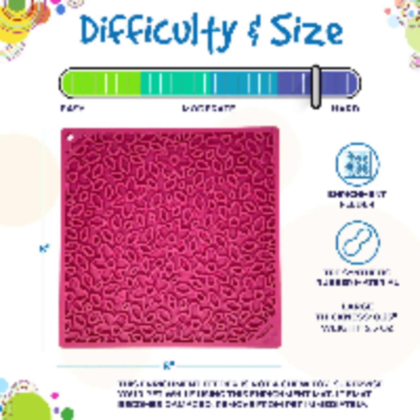 Flower Power Design eMat Enrichment Lick Mat