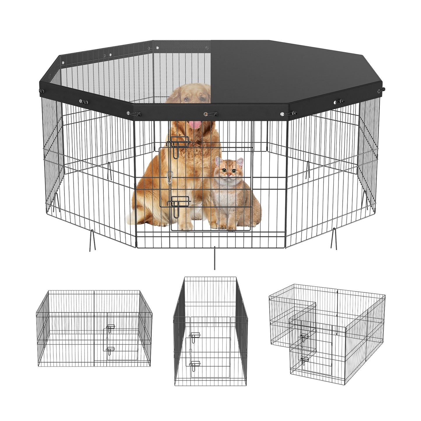 VEVOR Dog Playpen - Indoor/Outdoor