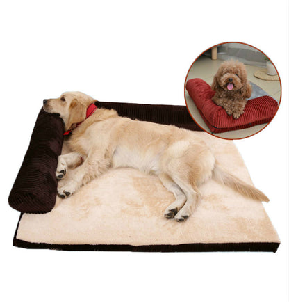 Pet Dog Bed - Bilateral with 3 sides