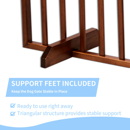 24-Inch Brown Foldable Pet Fence