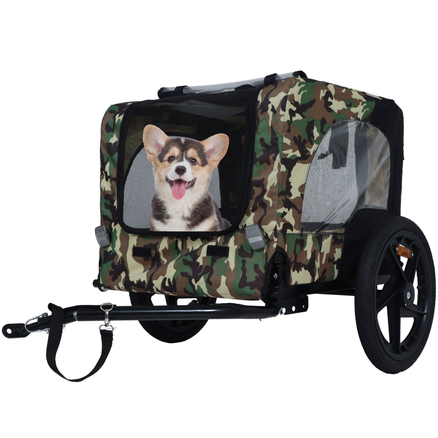 Pet Bike Trailer Dog Cart For Bicycle - Suitable For Small And Medium Pets