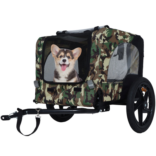 Pet Bike Trailer Dog Cart For Bicycle - Suitable For Small And Medium Pets