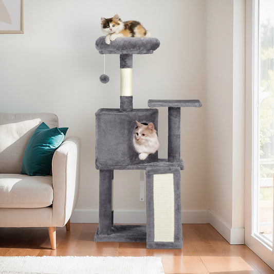 47inch, Dark Grey, Cat Scratcher, Trapezoidal Cat Condo