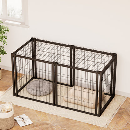 Dog Crate -  47.2 Inches, Suitable For (2) Small And Medium-sized Dogs
