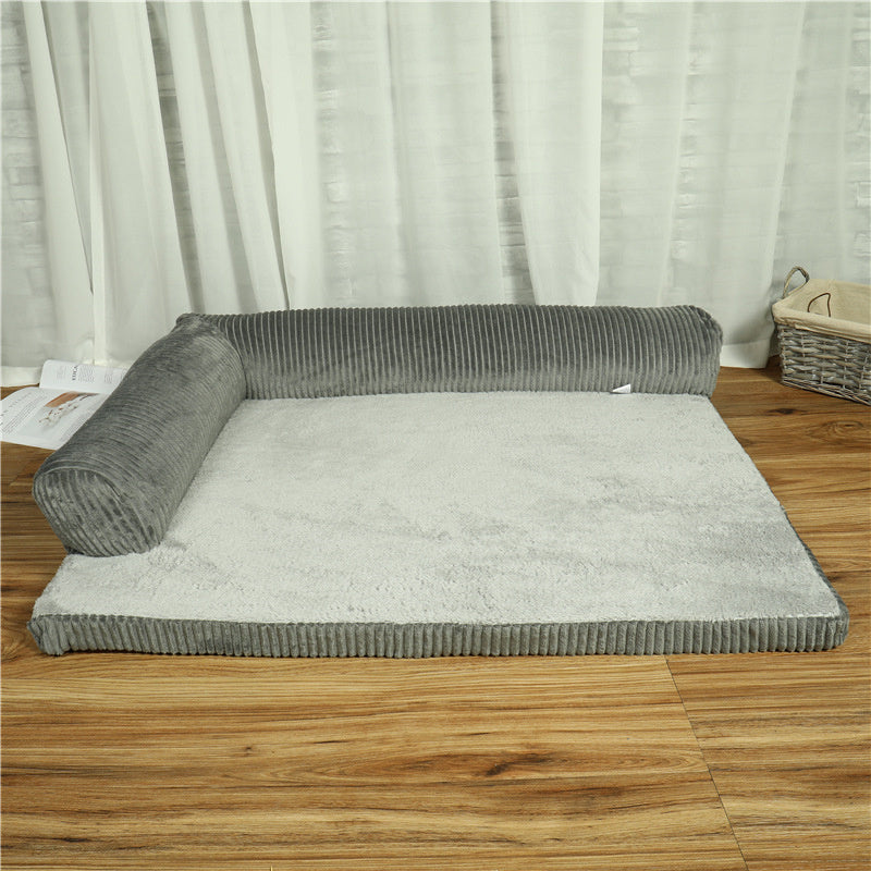 Pet Dog Bed - Bilateral with 3 sides