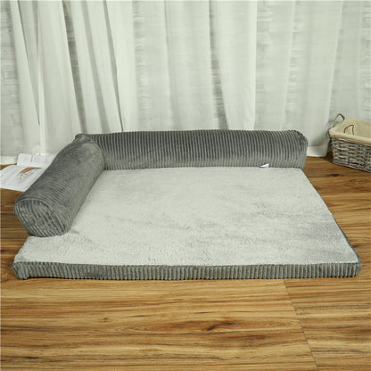Pet Dog Bed - Bilateral with 3 sides