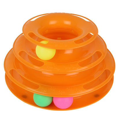 Cat Crazy Ball Disk Interactive Toy
