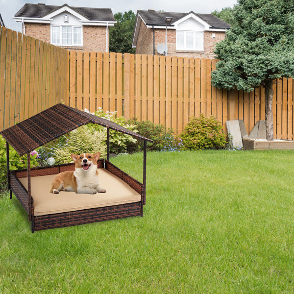Herringbone Rattan Cat And Dog House