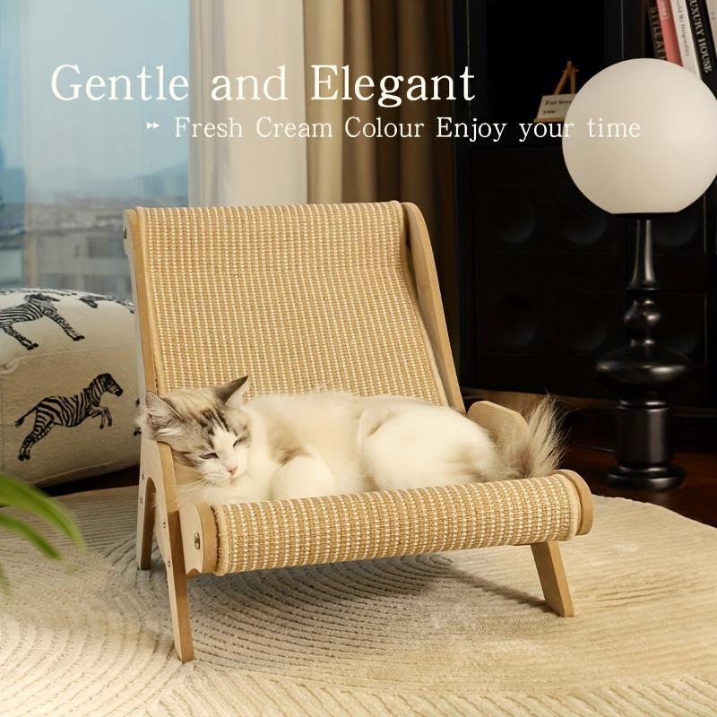 2-in-1 Cat Hammock And Scratching Post
