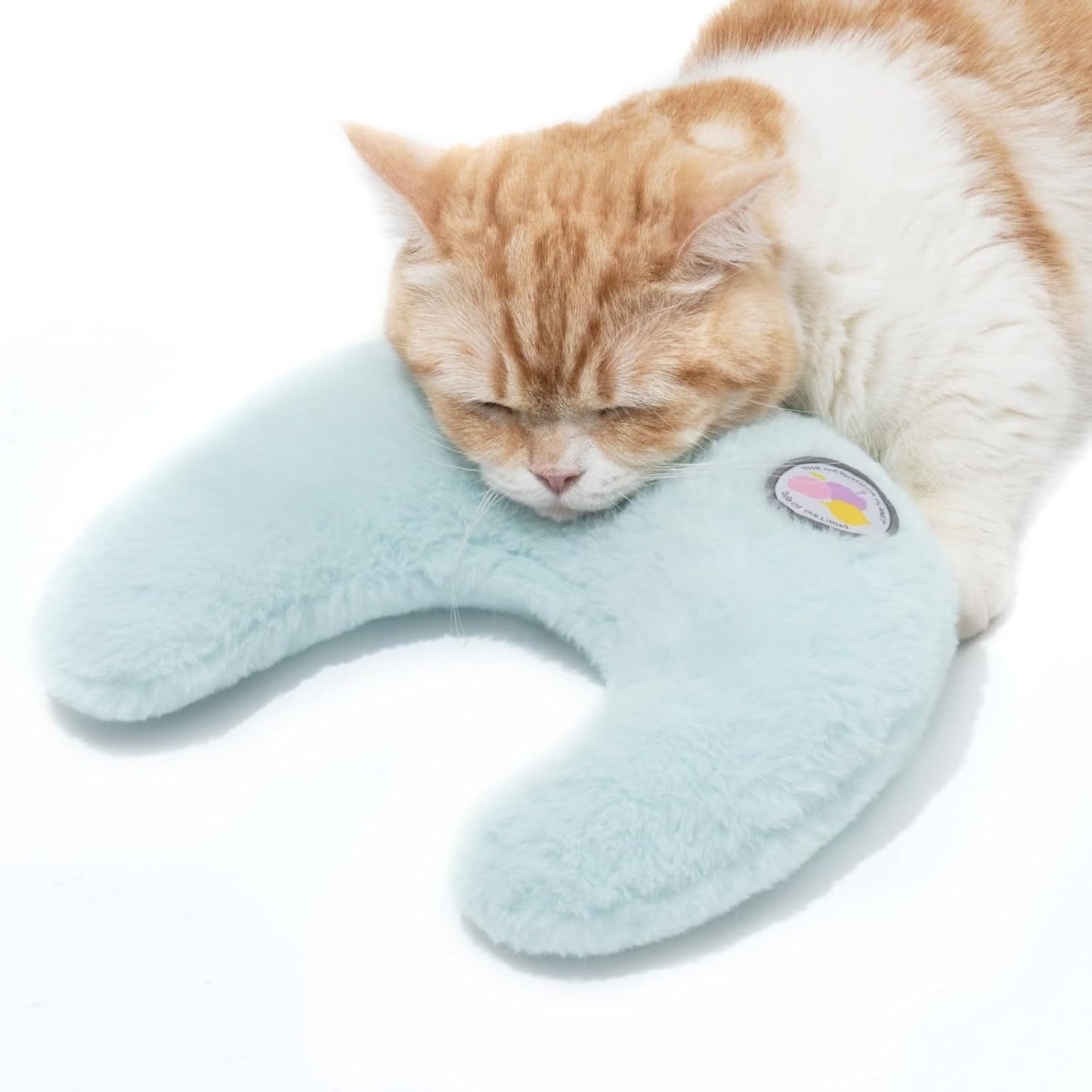 MEWOOFUN U-Shaped Orthopedic Blue Pet Pillow