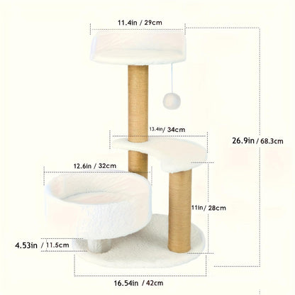 Multi-layer Cat Tree With Scratching Post