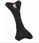 Bad To Da Bone Dog Toy - Large - Black