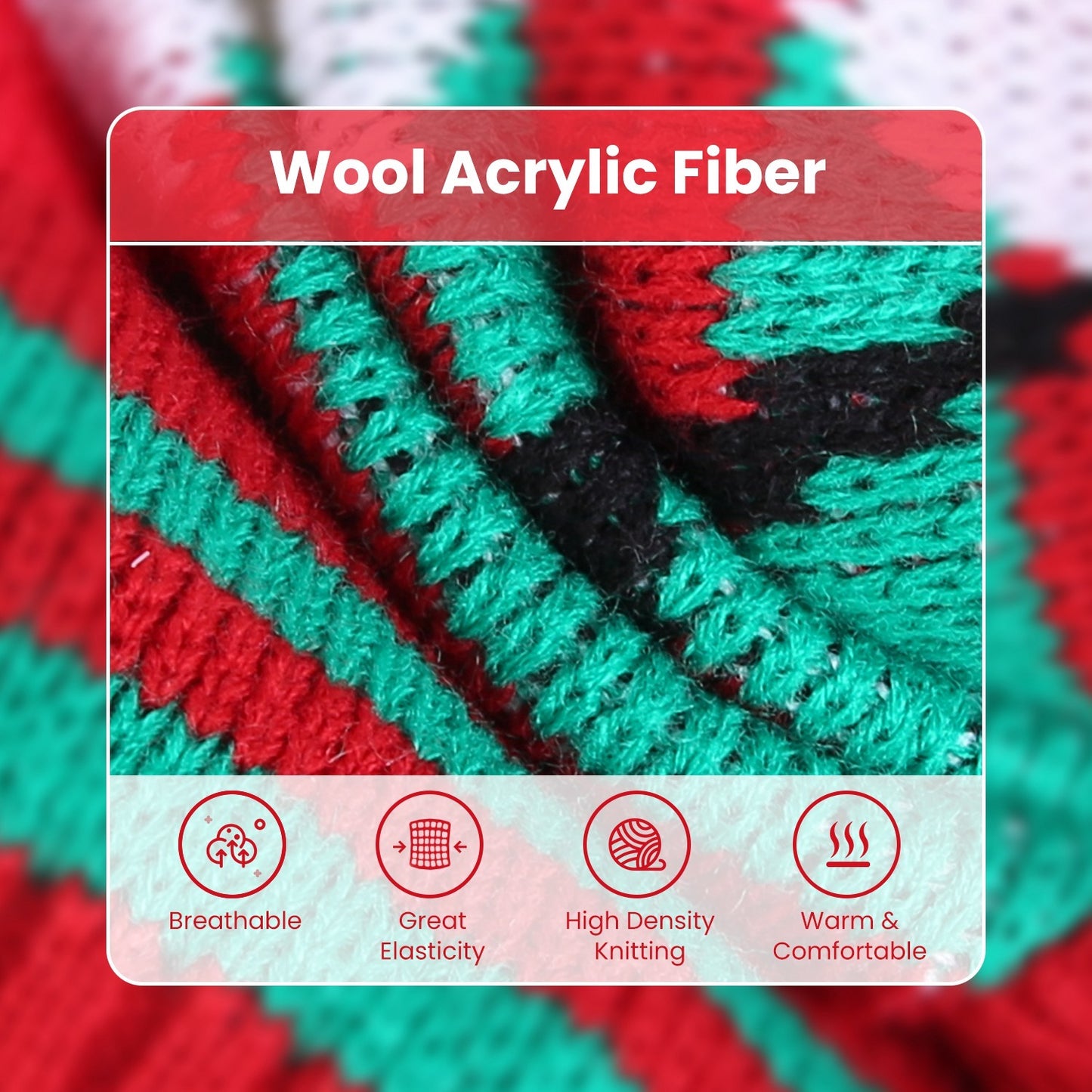 1Pc Pet Christmas Turtleneck Sweater for dogs and cats