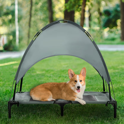 Elevated Dog Bed with Removable Canopy