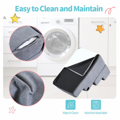 Pet Stairs  - Four Step  -  Soft Gray