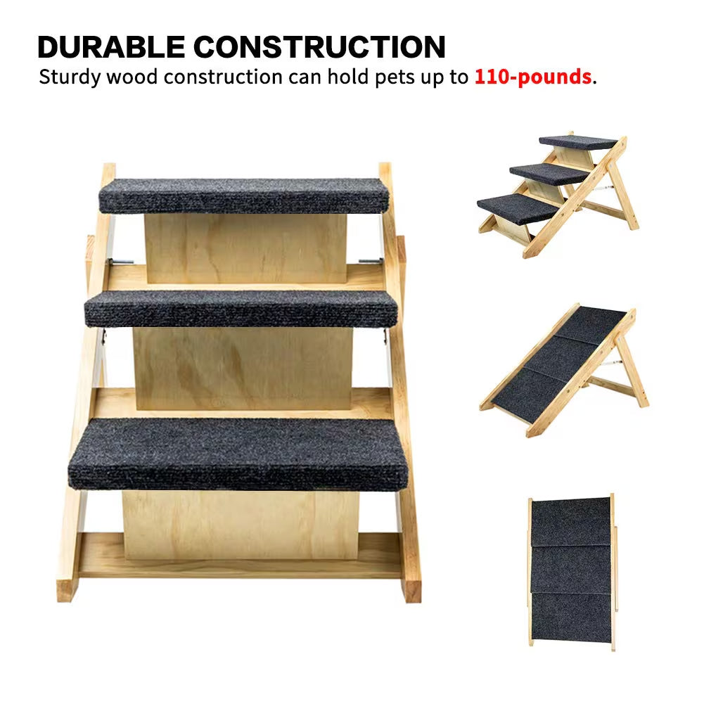Foldable 3 - Level Dog Stairs & Ramp