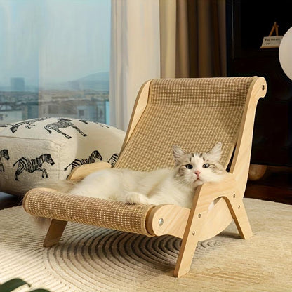 2-in-1 Cat Hammock And Scratching Post